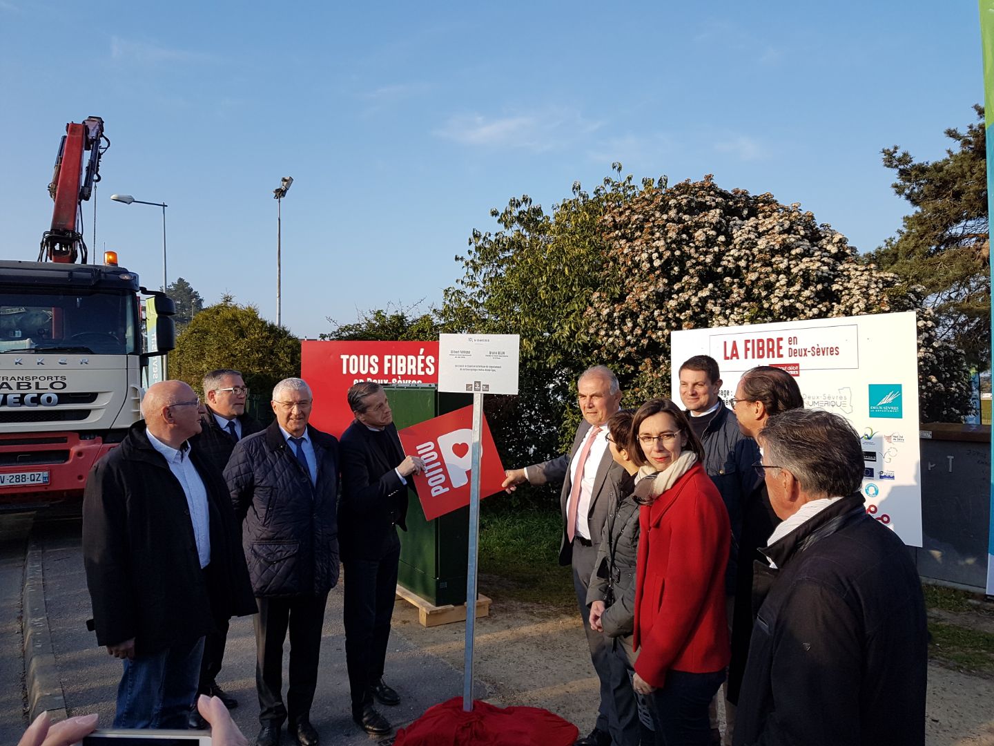 Lancement du chantier Poitou Numérique à Bressuire mercredi 10 avril 2019.