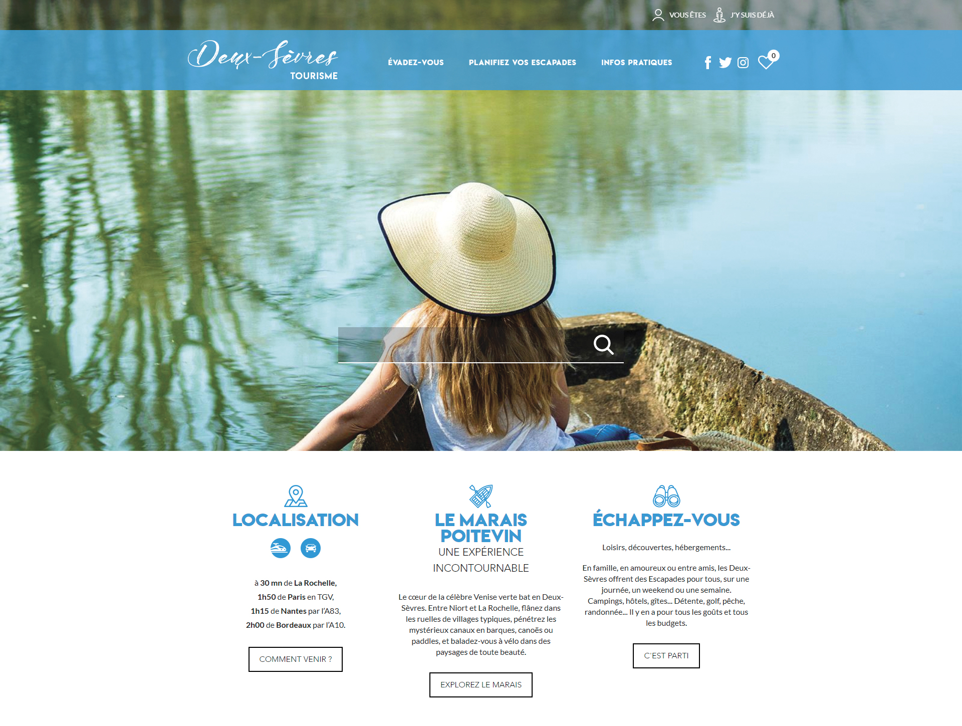 Un nouveau site pour valoriser l'offre touristique deux-sévrienne.