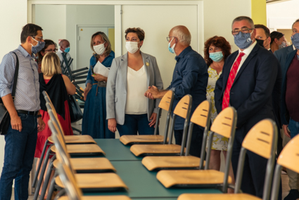 Visite de rentrée au collège Jean-Zay à Niort.