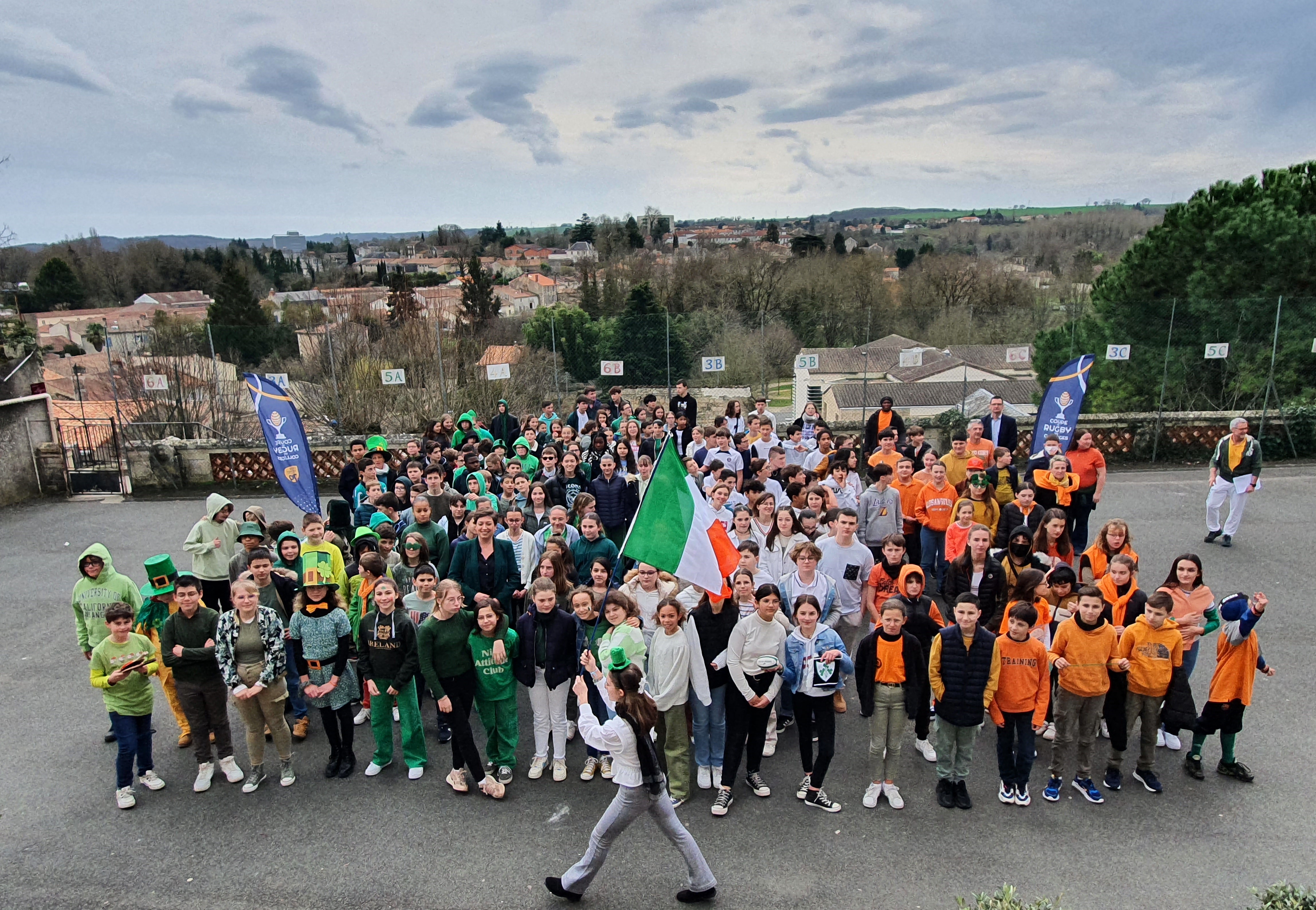 Fête de la Saint-Patrick au collège Saint-André à Saint-Maixent-l'Ecole.