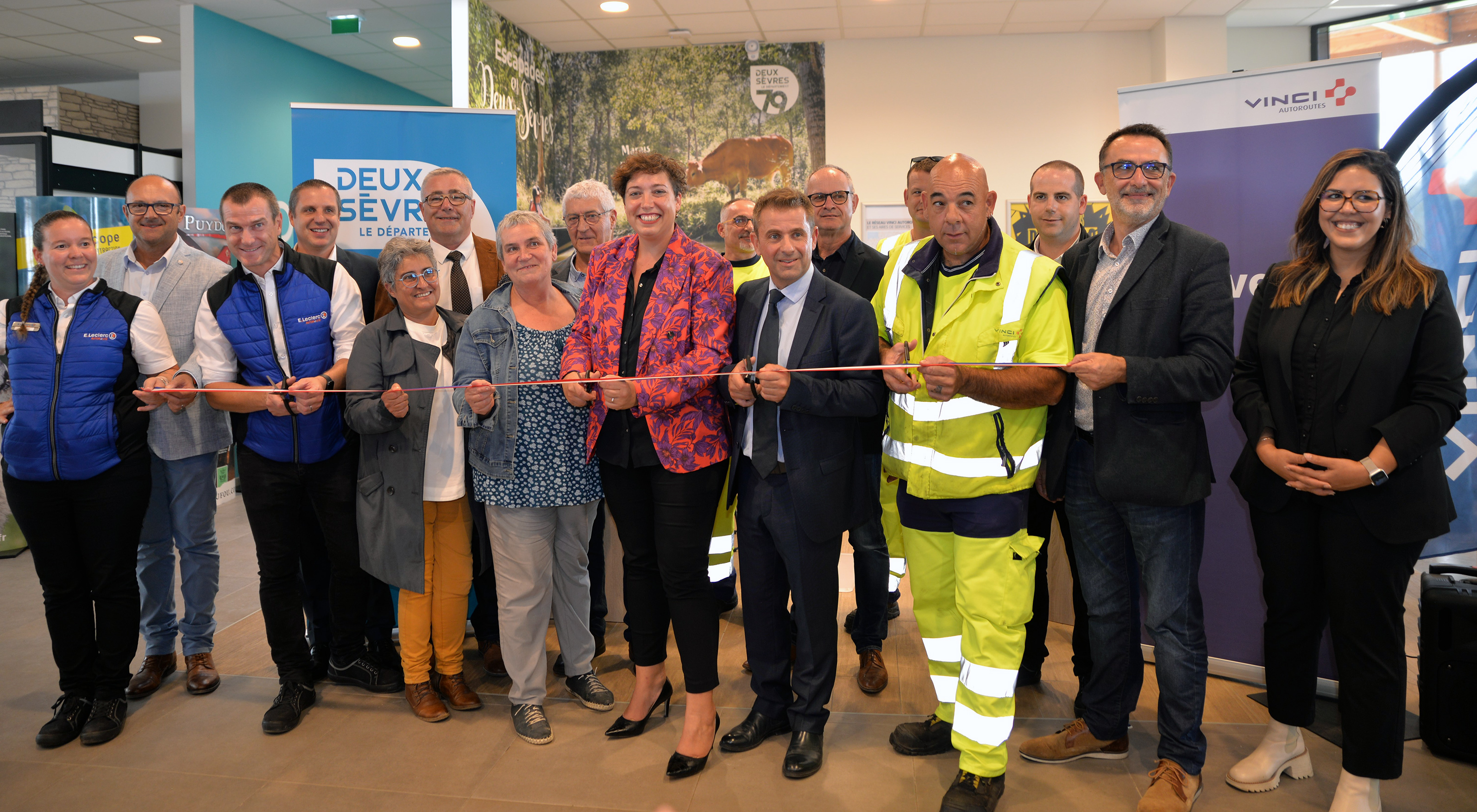 Inauguration des aires des Deux-Sèvres et de la Parthenaise.