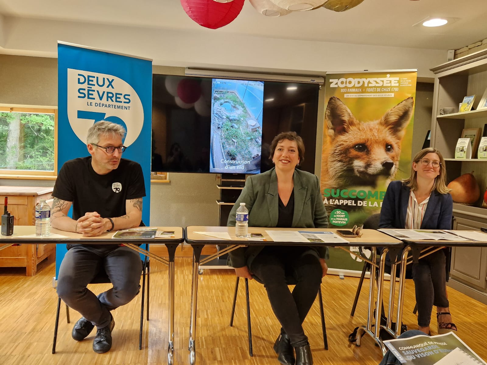 Guillaume Romano, Coralie Dénoues et Séverine Vachon.