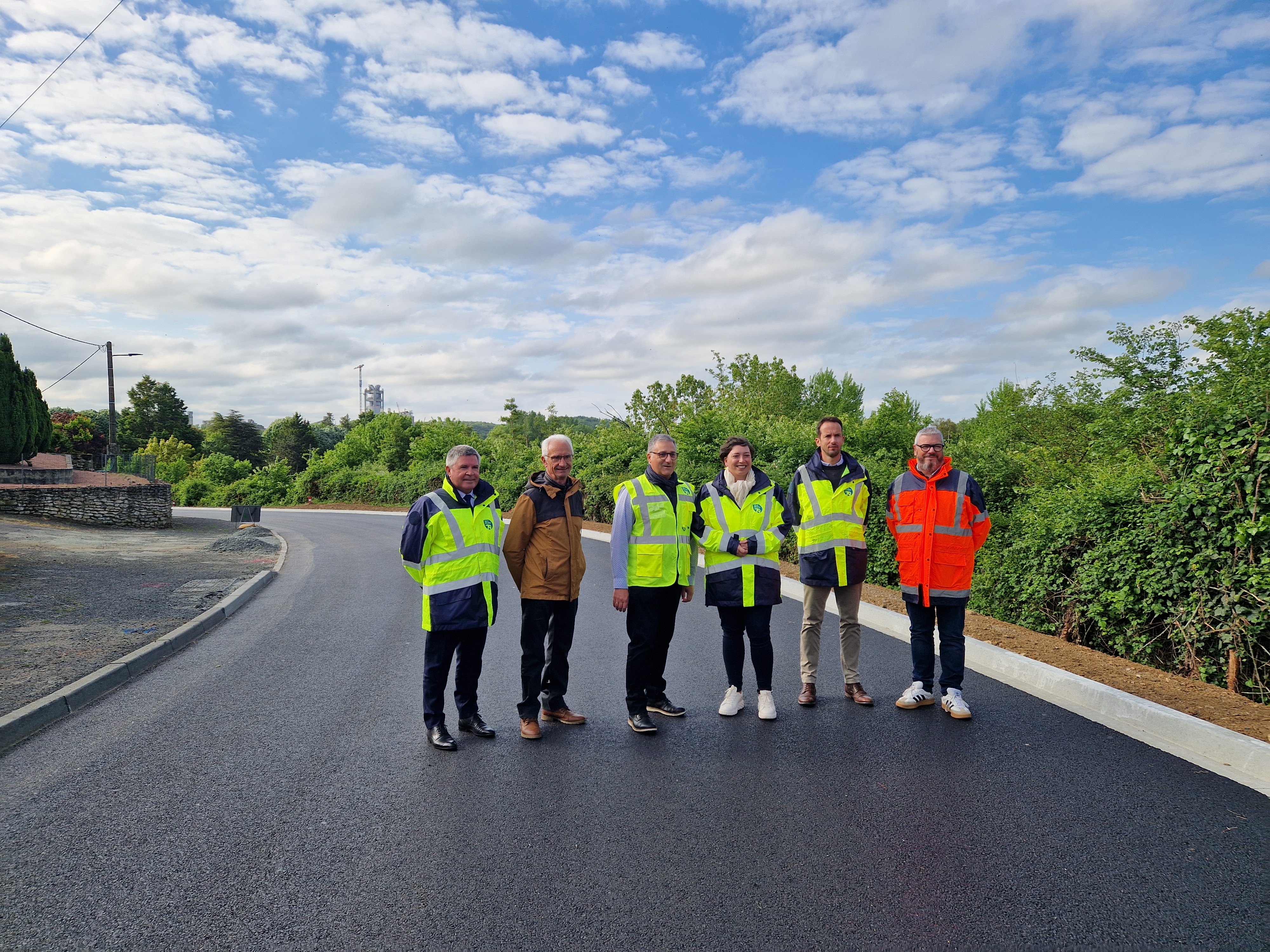 Visite de chantier à Airvault.