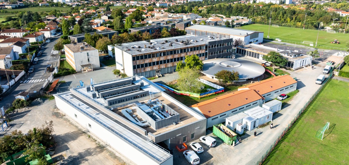 Inauguration du nouveau restaurant scolaire du collège Gérard-Philipe à Niort