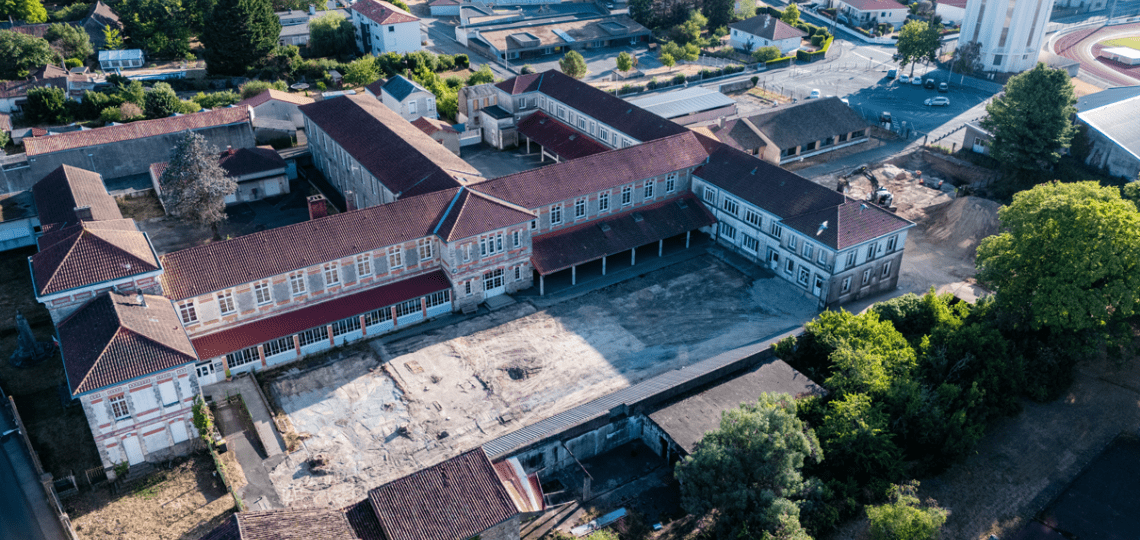 collège Le Marchioux fouilles archéologiques