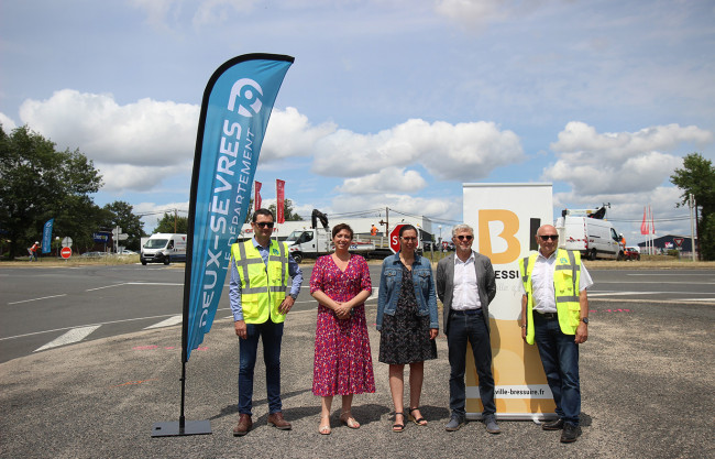 Lancement travaux giratoire sicaudières bressuire