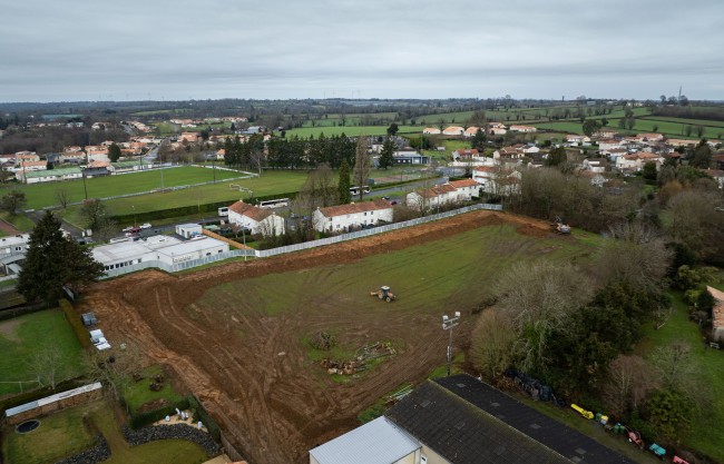 lancement travaux au collège de Secondigny