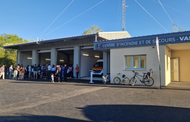 Inauguration du nouveau Centre d'Incendie et de Secours de Vasles