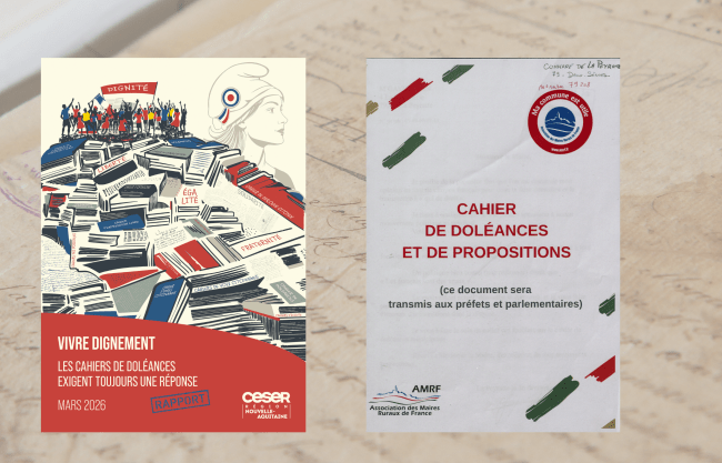 Conférence aux archives départementales : "Le rapport du Conseil Économique,Social et Environnemental Régional (CESER) sur les cahiers de doléances(2018-2019) rédigés en Nouvelle-Aquitaine"