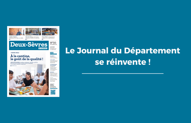 Le journal du Département des Deux-Sèvres se réinvente