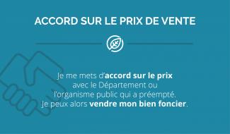 Vente bien foncier ENS accord prix vente