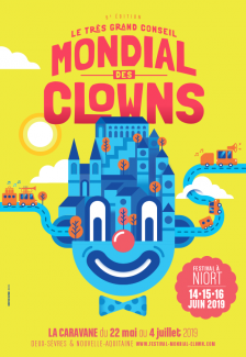 Affiche Tresè grand conseil mondial des clowns