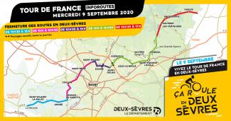 Fermetures routes TDF 2020