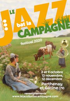 Affiche du festival Le jazz bat la campagne 2020