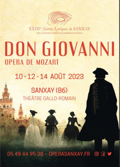 Affiche Soirées lyriques de Sanxay 2023