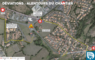 Alentours du chantier de déviation