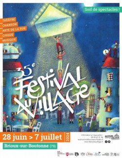 Affiche Festival au village 2024