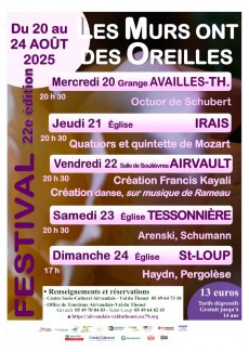 Affiche Les murs ont des oreilles 2025