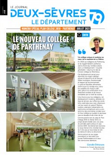 Journal du Département - Plan collège 2050 - Parthenay Journal du Département - Plan collège 2050 - Parthenay