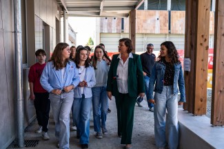 Inauguration du nouveau restaurant scolaire du collège Gérard-Philipe à Niort
