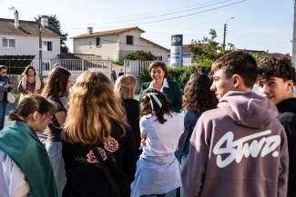 Inauguration du nouveau restaurant scolaire du collège Gérard-Philipe à Niort
