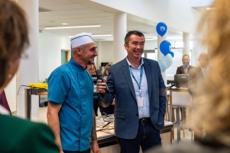 Inauguration du nouveau restaurant scolaire du collège Gérard-Philipe à Niort