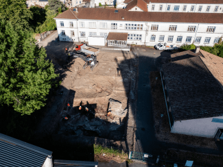 collège Le Marchioux fouilles archéologiques